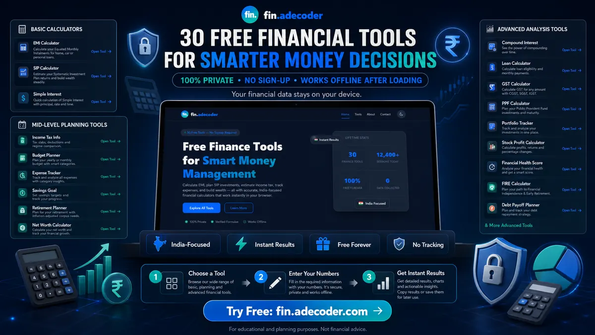 Fin ADECODER free financial tools