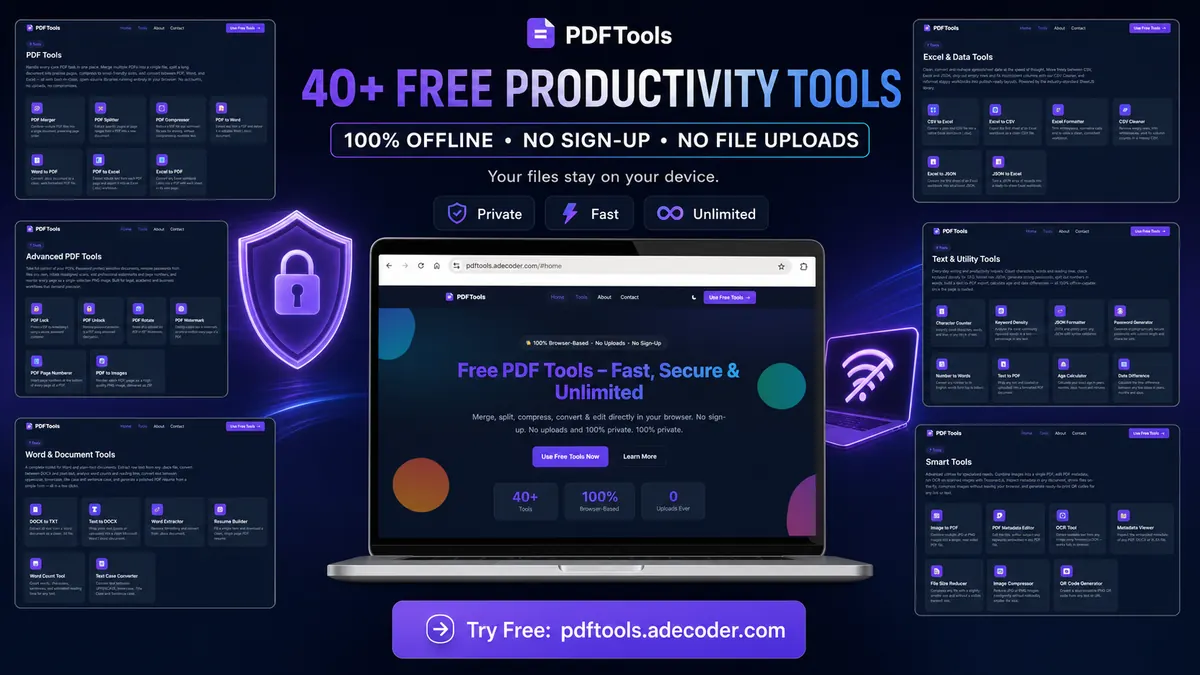 PDF Toolkit free browser tools